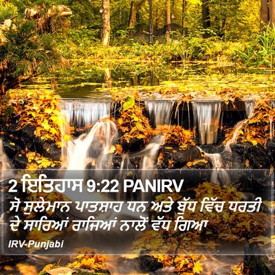 2 ਇਤਿਹਾਸ 9:22 PANIRV Bible Verse Image