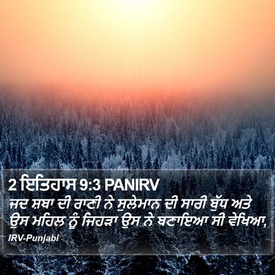 2 ਇਤਿਹਾਸ 9:3 PANIRV Bible Verse Image