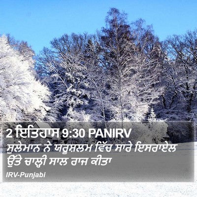 2 ਇਤਿਹਾਸ 9:30 PANIRV Bible Verse Image