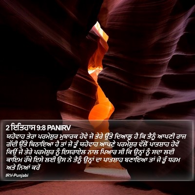 2 ਇਤਿਹਾਸ 9:8 PANIRV Bible Verse Image