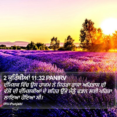 2 ਕੁਰਿੰਥੀਆਂ 11:32 PANIRV Bible Verse Image