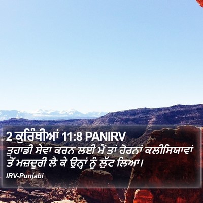 2 ਕੁਰਿੰਥੀਆਂ 11:8 PANIRV Bible Verse Image