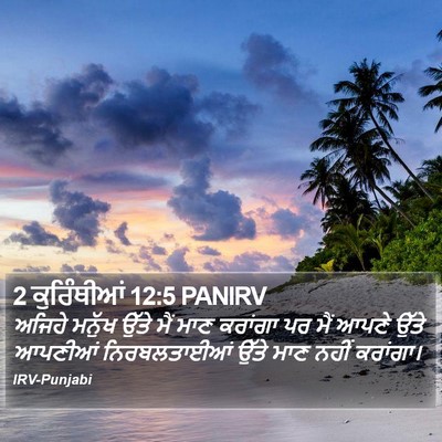2 ਕੁਰਿੰਥੀਆਂ 12:5 PANIRV Bible Verse Image