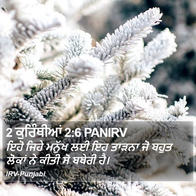 2 ਕੁਰਿੰਥੀਆਂ 2:6 PANIRV Bible Verse Image