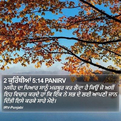 2 ਕੁਰਿੰਥੀਆਂ 5:14 PANIRV Bible Verse Image