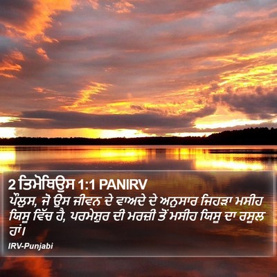 2 ਤਿਮੋਥਿਉਸ 1:1 PANIRV Bible Verse Image