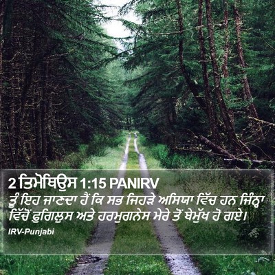 2 ਤਿਮੋਥਿਉਸ 1:15 PANIRV Bible Verse Image