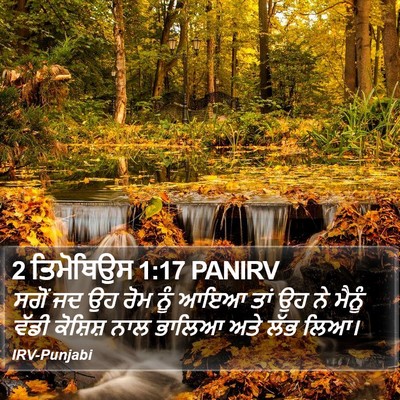 2 ਤਿਮੋਥਿਉਸ 1:17 PANIRV Bible Verse Image