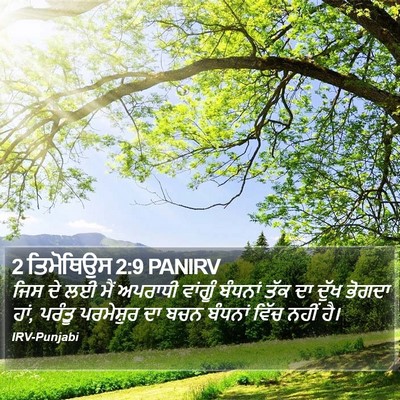 2 ਤਿਮੋਥਿਉਸ 2:9 PANIRV Bible Verse Image