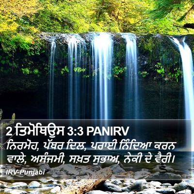 2 ਤਿਮੋਥਿਉਸ 3:3 PANIRV Bible Verse Image