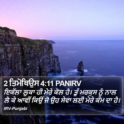 2 ਤਿਮੋਥਿਉਸ 4:11 PANIRV Bible Verse Image
