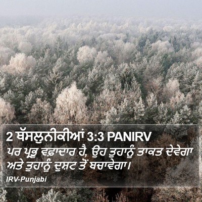 2 ਥੱਸਲੁਨੀਕੀਆਂ 3:3 PANIRV Bible Verse Image