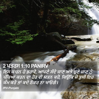 2 ਪਤਰਸ 1:10 PANIRV Bible Verse Image