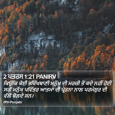 2 ਪਤਰਸ 1:21 PANIRV Bible Verse Image