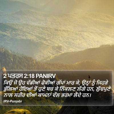 2 ਪਤਰਸ 2:18 PANIRV Bible Verse Image