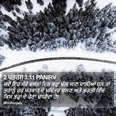 2 ਪਤਰਸ 3:11 PANIRV Bible Verse Image