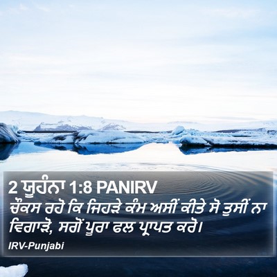 2 ਯੂਹੰਨਾ 1:8 PANIRV Bible Verse Image