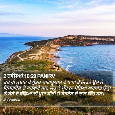 2 ਰਾਜਿਆਂ 10:29 PANIRV Bible Verse Image