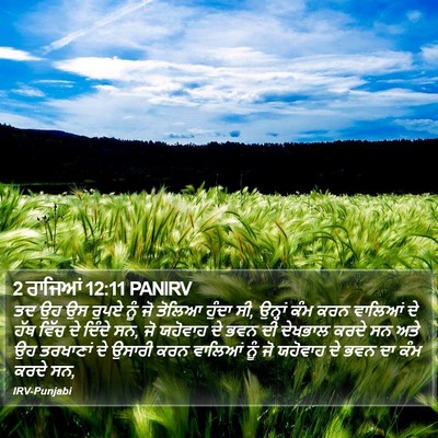 2 ਰਾਜਿਆਂ 12:11 PANIRV Bible Verse Image