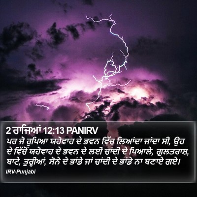 2 ਰਾਜਿਆਂ 12:13 PANIRV Bible Verse Image