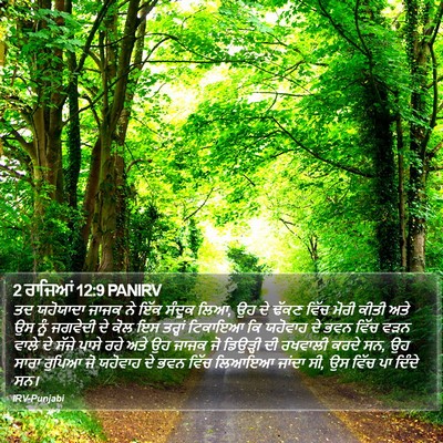 2 ਰਾਜਿਆਂ 12:9 PANIRV Bible Verse Image