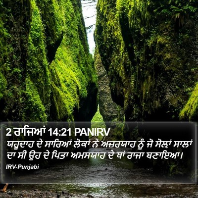 2 ਰਾਜਿਆਂ 14:21 PANIRV Bible Verse Image