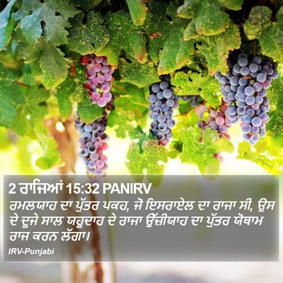 2 ਰਾਜਿਆਂ 15:32 PANIRV Bible Verse Image