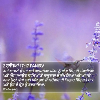 2 ਰਾਜਿਆਂ 17:17 PANIRV Bible Verse Image