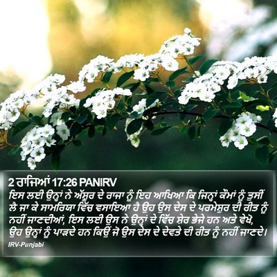 2 ਰਾਜਿਆਂ 17:26 PANIRV Bible Verse Image