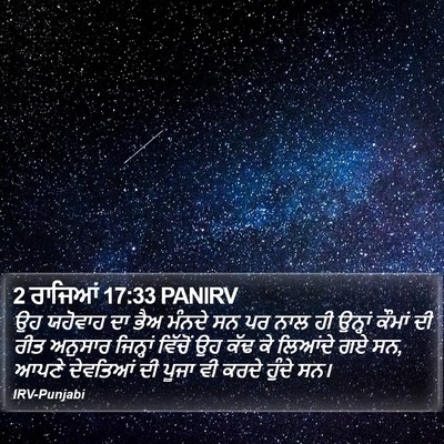 2 ਰਾਜਿਆਂ 17:33 PANIRV Bible Verse Image