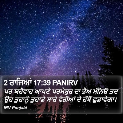 2 ਰਾਜਿਆਂ 17:39 PANIRV Bible Verse Image
