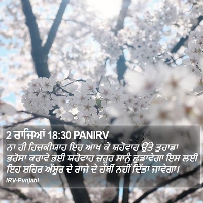 2 ਰਾਜਿਆਂ 18:30 PANIRV Bible Verse Image