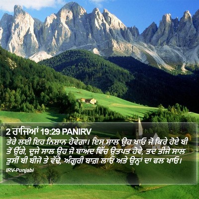 2 ਰਾਜਿਆਂ 19:29 PANIRV Bible Verse Image