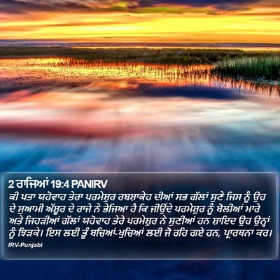 2 ਰਾਜਿਆਂ 19:4 PANIRV Bible Verse Image