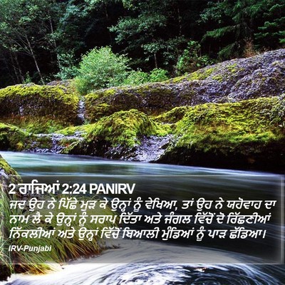 2 ਰਾਜਿਆਂ 2:24 PANIRV Bible Verse Image