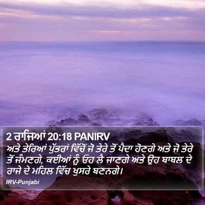 2 ਰਾਜਿਆਂ 20:18 PANIRV Bible Verse Image