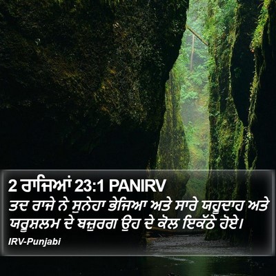 2 ਰਾਜਿਆਂ 23:1 PANIRV Bible Verse Image