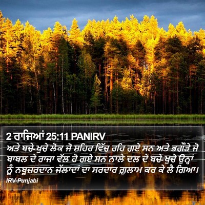 2 ਰਾਜਿਆਂ 25:11 PANIRV Bible Verse Image