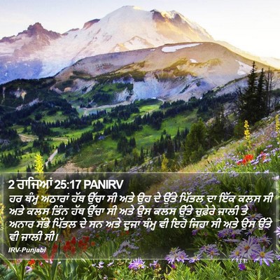 2 ਰਾਜਿਆਂ 25:17 PANIRV Bible Verse Image