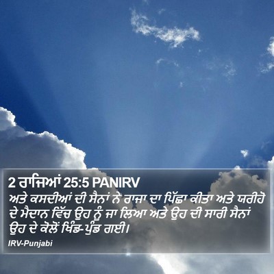 2 ਰਾਜਿਆਂ 25:5 PANIRV Bible Verse Image