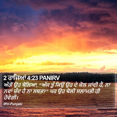2 ਰਾਜਿਆਂ 4:23 PANIRV Bible Verse Image