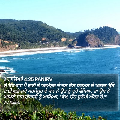 2 ਰਾਜਿਆਂ 4:25 PANIRV Bible Verse Image