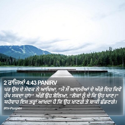 2 ਰਾਜਿਆਂ 4:43 PANIRV Bible Verse Image
