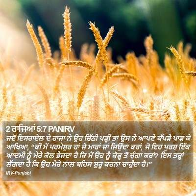 2 ਰਾਜਿਆਂ 5:7 PANIRV Bible Verse Image