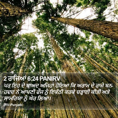2 ਰਾਜਿਆਂ 6:24 PANIRV Bible Verse Image