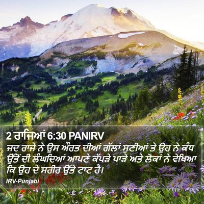 2 ਰਾਜਿਆਂ 6:30 PANIRV Bible Verse Image