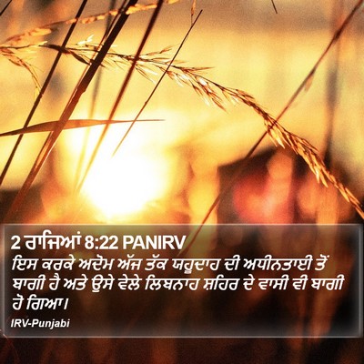 2 ਰਾਜਿਆਂ 8:22 PANIRV Bible Verse Image