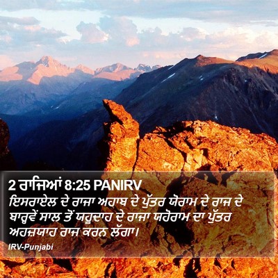 2 ਰਾਜਿਆਂ 8:25 PANIRV Bible Verse Image