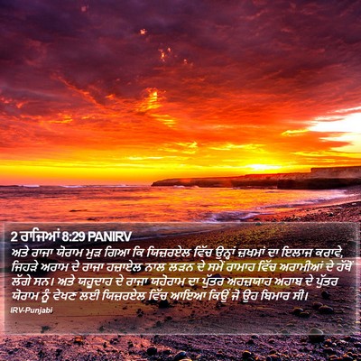 2 ਰਾਜਿਆਂ 8:29 PANIRV Bible Verse Image