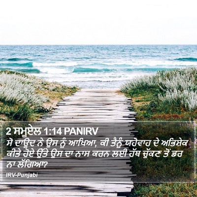 2 ਸਮੂਏਲ 1:14 PANIRV Bible Verse Image